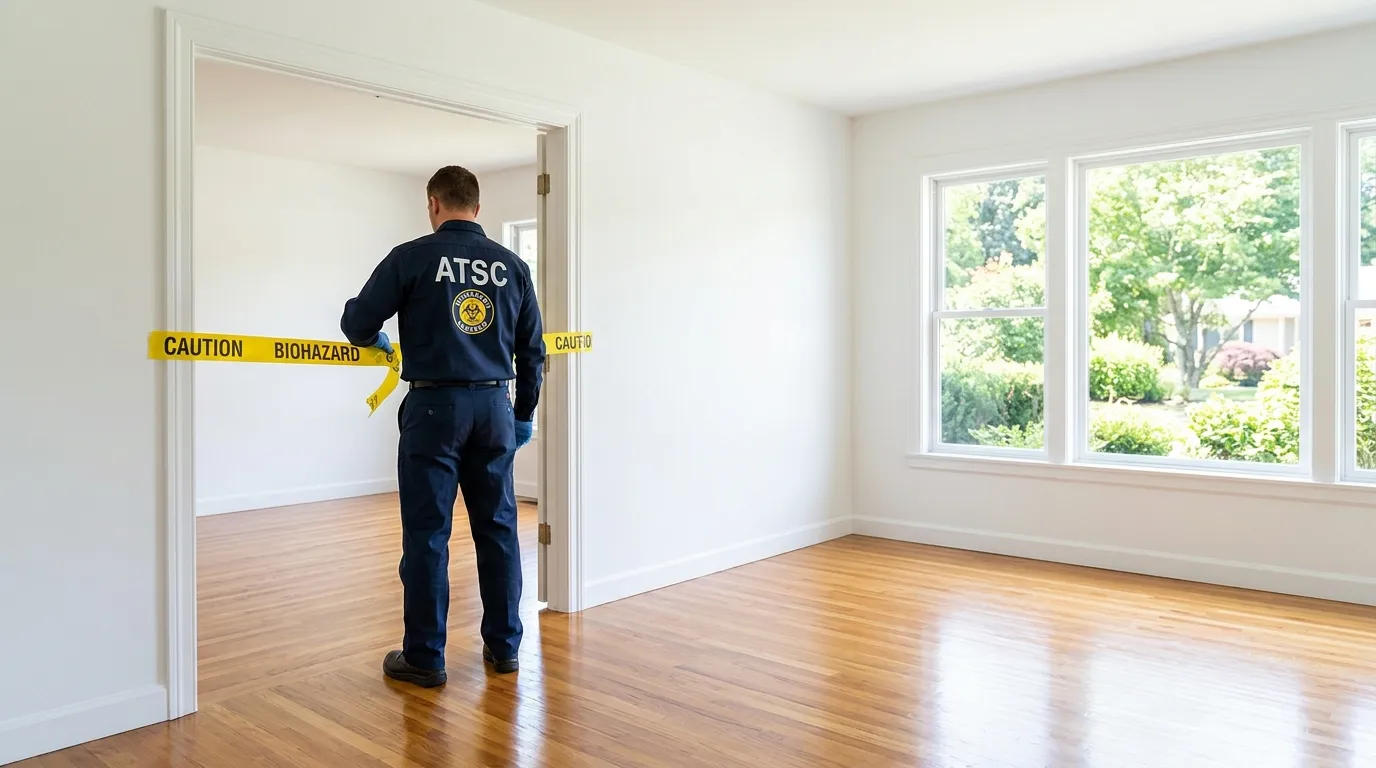 Certified biohazard cleanup crew performing Trauma Scene Cleanup in Brewerytown